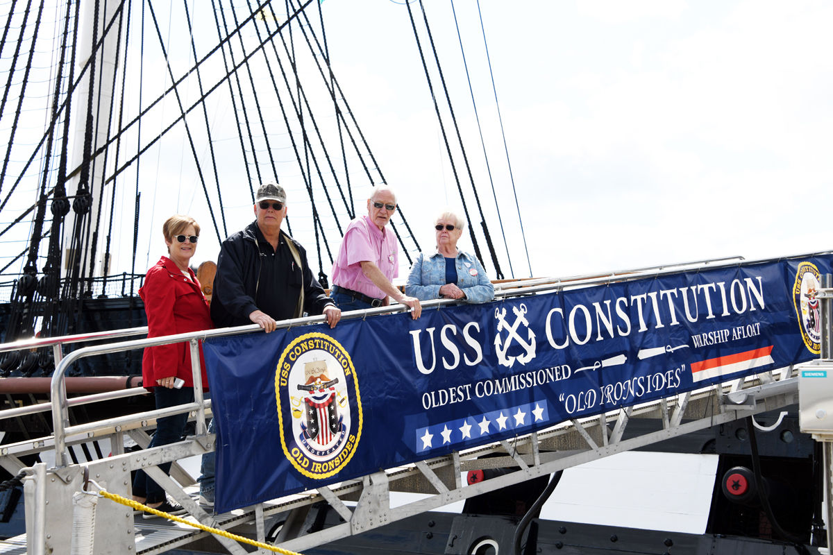 154 Mary and Dana Scott and Dallas and Micki Wachter board Old Ironsides.jpg